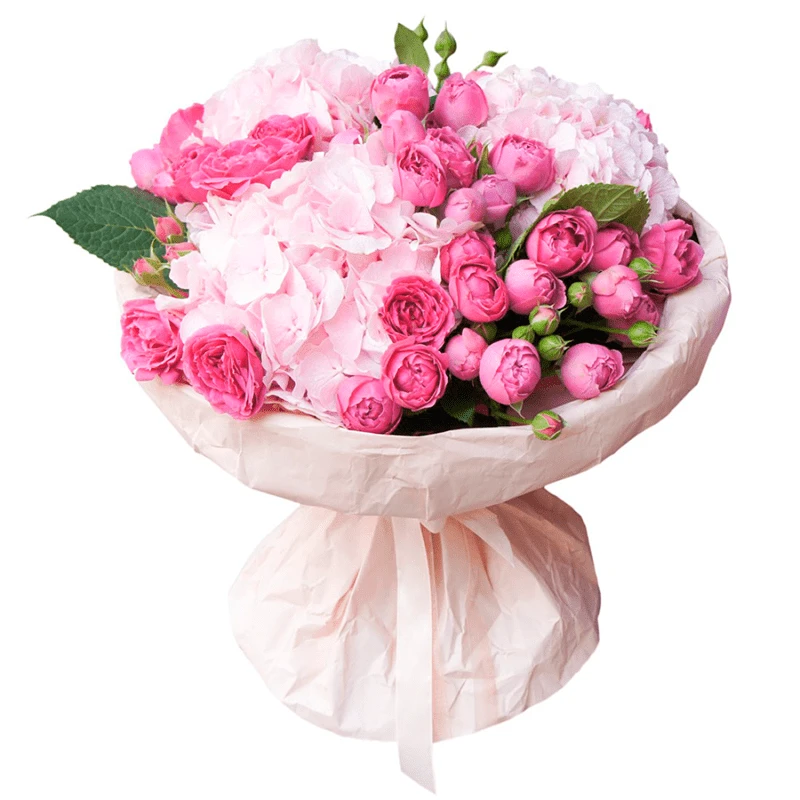 Букеты с гортензиями